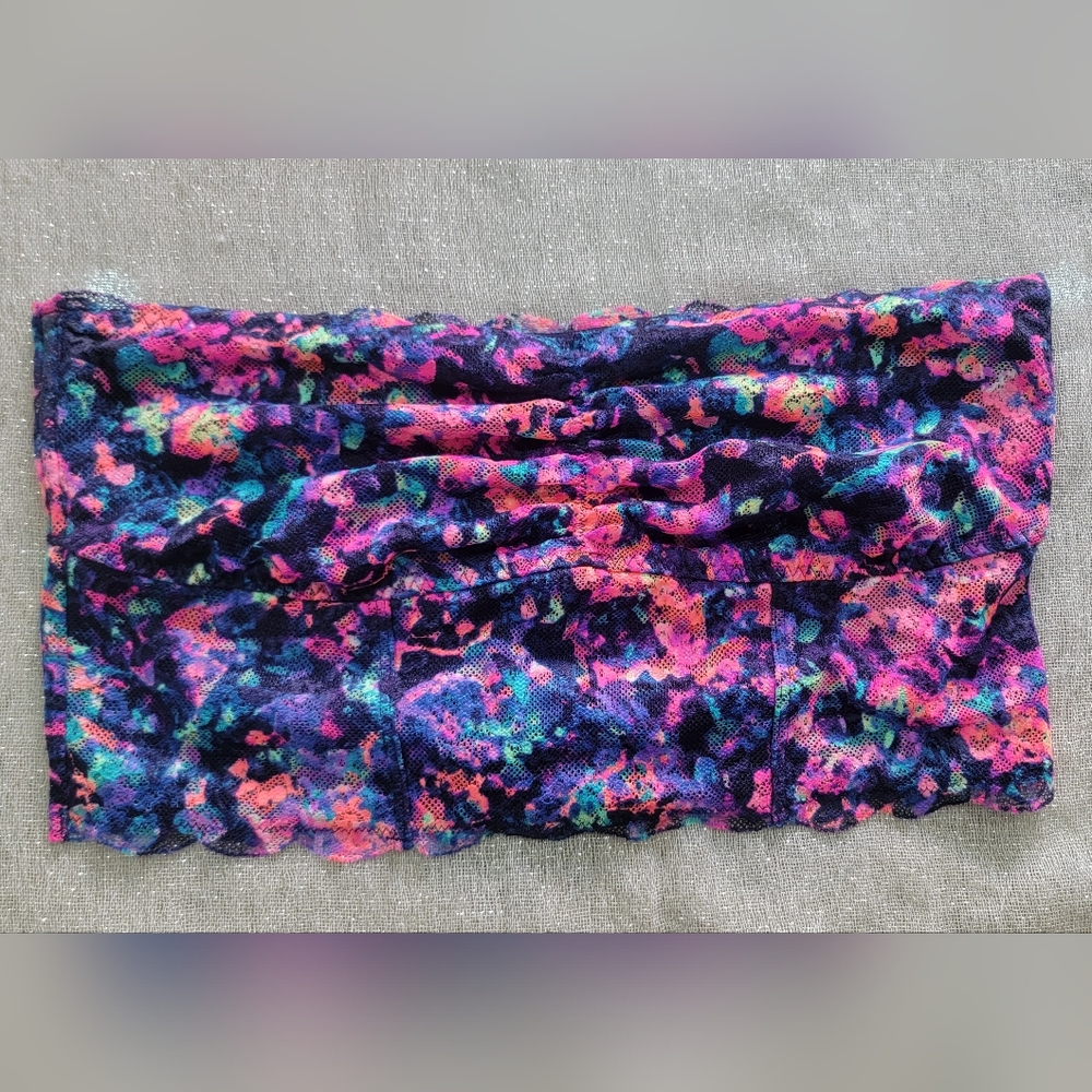 Pink strapless Lace bandeau Top 💖 L